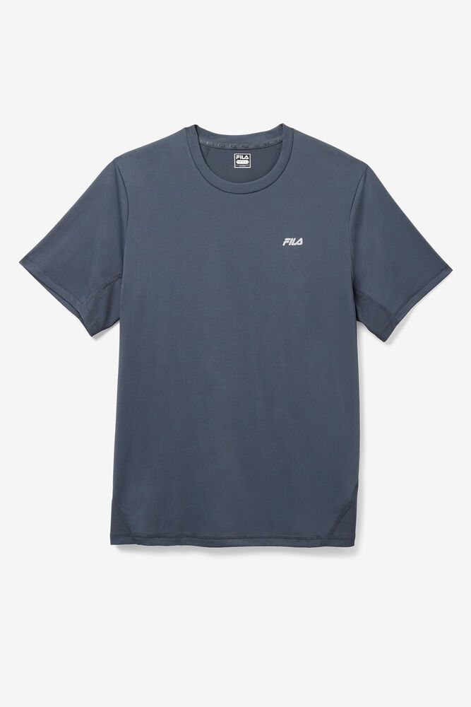 Fila Nadeem Crew T-Shirt Grey - Mens - 43587PFVK